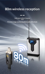 Sistema de Monitoreo Inalámbrico UHF BHA JT-1 con Receptor y Transmisor de Bolsillo para Cantar, Transmisión en Vivo, Ensayos de Banda, Auriculares - Product Image 3