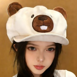 Nouveau Béret Coréen Style Japonais 2026 Brodé en 3D Octogonal Respirant et Ajustable, Mignon et Amincissant pour <span class=keywords><strong>le</strong></span> Visage - Product Image 4