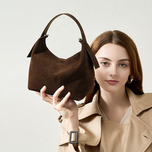 Bolso de Mano de Cuero Vacuno Genuino Vintage de Lujo y Alta Calidad con Forro de Poliéster con Patrón de Hilo, Mini Bolso Bandolera para Mujer - Product Image 2