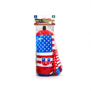 Ensemble de boxe Pugile avec sac 40x15x15 cm, design drapeau américain, pour l'entraînement des enfants - Product Image 2
