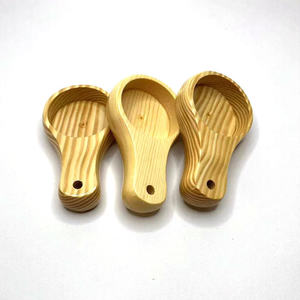 Brosse nettoyante avec manche en bois, pinceau de maquillage en bois massif avec manche en bois, pinceau de beauté/pinceau à fond de teint avec manche en bois - Product Image 1