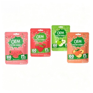 Gummies protéinés végétariens OEM (Saveur Framboise ou Saveur Personnalisée) Suppléments à base de plantes pour adultes - Product Image 5