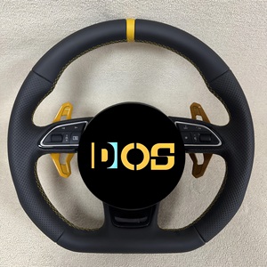 <span class=keywords><strong>Volant</strong></span> de direction de voiture DOS pour Audi A3 A4 A5 A6 <span class=keywords><strong>Q3</strong></span> Q5 R8 TT Q7 <span class=keywords><strong>S</strong></span>-<span class=keywords><strong>line</strong></span> |   Cuir Nappa perforé |   <span class=keywords><strong>Volant</strong></span> sport à fond plat - Product Image 3