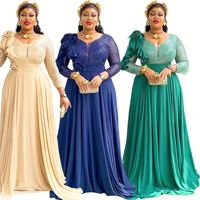Robes de soirée africaines grande taille pour femmes 2025 – Tenue de Noël élégante Dashiki Ankara – Vêtements africains