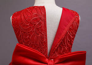 Falda blanca para niñas pequeñas, vestidos de encaje de princesa, esmoquin, vestidos de Navidad - Product Image 3