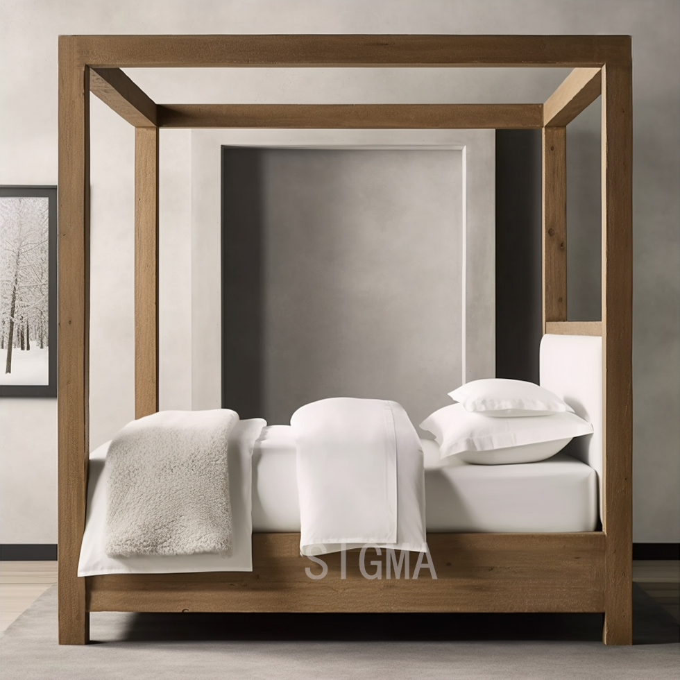 Luxury King size beds Solid wood bed Bedroom Home Furniture beds frame