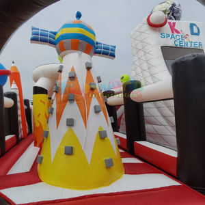 Parque de atracciones inflable gigante para niños al aire libre con temática espacial - Product Image 5
