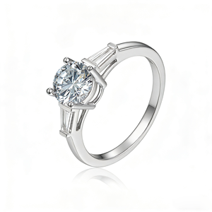 Anillo de Compromiso de Moda con Diamante Cultivado en Laboratorio CVD IGI de Oro Sólido de 10K, 14K y 18K Personalizado para Hombres y Mujeres, Ideal para Fiestas - Product Image 1