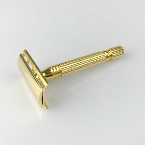Rasoir droit et lames, <span class=keywords><strong>dollar</strong></span> <span class=keywords><strong>en</strong></span> <span class=keywords><strong>or</strong></span>, de sécurité pour hommes, avec boîte à miroir - Product Image 3