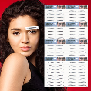 Tatouage autocollant <span class=keywords><strong>3D</strong></span> écologique pour sourcils, transfert d'eau, longue durée, pour femmes, pièces, nouveau Design - Product Image 1