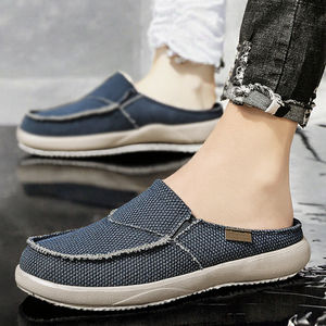 Tendencia de Moda de Verano, Zapatos Mocasines de Mezclilla Sencillos y Cómodos con Forro de Tela de Algodón para Hombre - Product Image 3