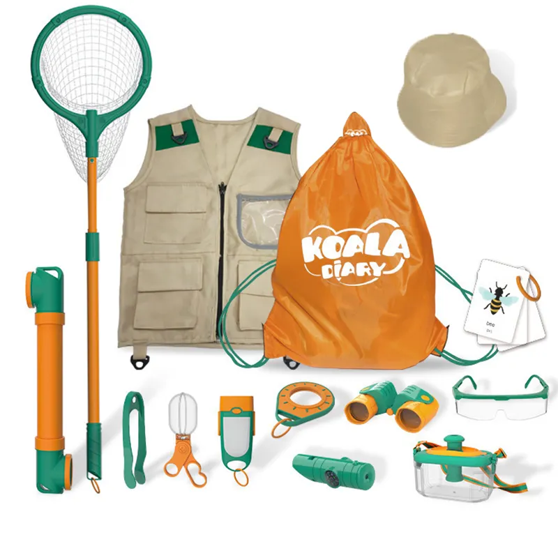 Kids Outdoor Camping Toys Gear Set Bug Catching Kit for Toddlers Nature Exploration Kit