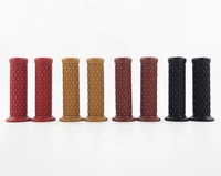 REALZION Light Tan Rot Braun Grau Schwarz 21MM 24MM Motorrad Weich kleber Handgriffe Lenker Für Universal