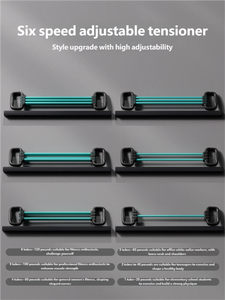 Extenseur de poitrine à 6 tubes avec bande de résistance, outil d'entraînement à domicile pour l'épaule, le dos et la poitrine, extenseur de bras élastique - Product Image 5
