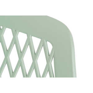 Chaise en métal PP 57x57x80:5 Vert - Product Image 1