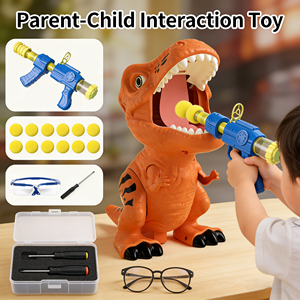ปืนยิงลูกบอลนิ่มรูปไดโนเสาร์สำหรับเด็ก เล่นเกมยิงปืน - Product Image 1