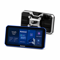 Caméra de tableau de bord pour moto Aoocci C9 Pro Max 6,0 pouces IPS tactile, CarPlay/Android Auto sans fil, caméras avant/arrière 1080P, enregistreur vidéo IP67
