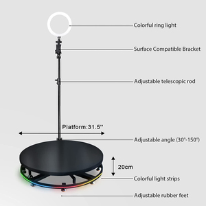 บูธถ่ายภาพ 360 องศา แพลตฟอร์มหมุนถ่ายภาพพาโนรามา 360 องศา แท่นเต้นรำ ฉากเวที กระจกเงาเวทมนตร์ 3 มิติ โคมไฟกระจกเงา - Product Image 5