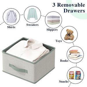 6 Tier Hanging Closet Organizer Collapsible Thicken Hanging Shelves Suitable for Bedroom Closet Clothing <b>Storage</b> - Product Image 4
