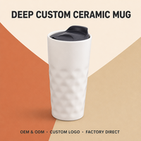 Taza de Café Latte Personalizada con Impresión a Doble Cara, Tiempo de Entrega de Una Sola Pieza, Asa de un Solo Color para Productos Promocionales, Campañas de Marketing y Regalos