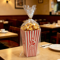 Vente en gros de boîtes à popcorn de qualité supérieure, en papier alimentaire, avec revêtement PE, pour emporter