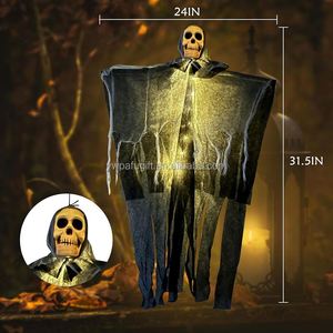Décoration LED d'Halloween : Fantôme Suspendu, Crâne, Squelette – Idéal pour la Maison, l'Extérieur, les Fêtes et les Festivals - Product Image 4