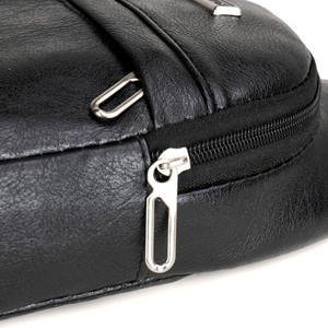 Bolso de Pecho para Hombre Vzandium, de Cuero PU, Color Negro Sólido, Moderno, Tipo Bandolera, para Uso Diario, Primavera 2025 - Product Image 2