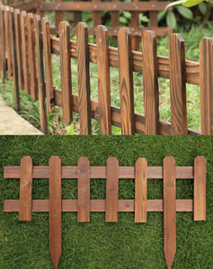 DD1866 Staccionata <span class=keywords><strong>in</strong></span> <span class=keywords><strong>Legno</strong></span> Bianca per Bordo Giardino Bordura Decorativa per Prato Aiuole Pannelli per Sentieri Paesaggistici Recinzione per Piante - Product Image 6