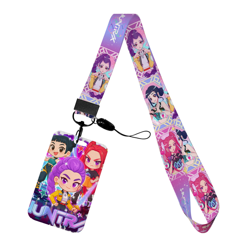 Card Case Cover CUSTOM Lovely Cartoon K Singer Hot Group Anti-Lost Phone Neck Lanyards Satin Card Holder Accessories Image 3