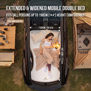 Materasso Gonfiabile per Auto, Materassino da Campeggio, Letto ad Aria per Viaggi, Materasso Pieghevole con Pompa - Product Image 1