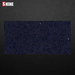 Laje de Quartzo Engenheirado Azul Diamante de Qualidade Estável para Projetos de Reforma de Apartamentos e Escritórios - Product Image 3