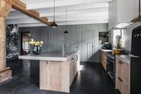 Vermonhouzz - Armoires de cuisine modernes sur mesure avec finition en bois de qualité supérieure - Système d'armoires modulaires pour la décoration de villas, d'appartements et de maisons