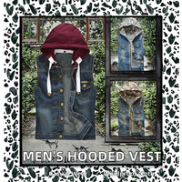 Veste bomber sans manches en tricot fin pour homme, coupe ajustée, camouflage, denim brodé, grande taille, décontractée, écologique, coupe-vent