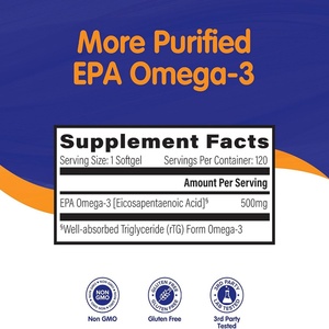 Cápsulas Blandas de Omega-3 de Alta Calidad EPA para el Cuidado del Estado de Ánimo y las Articulaciones, Suplemento Dietético de Triglicéridos en Cápsulas Blandas - Product Image 3