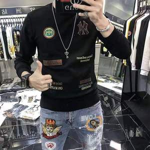 <span class=keywords><strong>Felpa</strong></span> da Uomo Firmata di Alta Qualità Autunnale di <span class=keywords><strong>Tendenza</strong></span> con Strass a Caldo Maglione Girocollo Personalizzato - Product Image 3