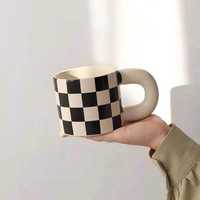 Usine Vente Graisse Tasse Conception Splash Encre Tasse En Céramique Spot Tasses Simple Tasse À Café Couple Tasses Tasse À Café En Céramique Drinkware