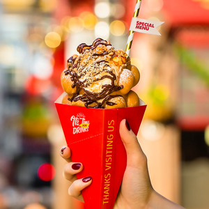 صندوق بطاطس مقلية ورقي يمكن التخلص منه مع غمس جيب للخبز والحفلات والسوشي والكريب من الورق المقوى حامل مخروط للطعام - Product Image 6