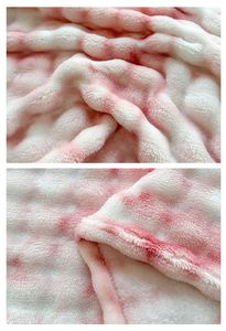 Tie Dye Pink Faux Fur Couch <b>Bed</b> Living Room Soft Fluffy Thick Warm <b>Throw</b> Blanket <b>for</b> Winter Home Decor Gifts - Product Image 5