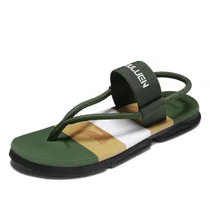 2023 Summer new men sandals outdoor beach leisure slippers male PVC thick bottom skid flip flops