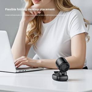 <span class=keywords><strong>Ventilateur</strong></span> portable mini 68g avec clip, 1200mAh rechargeable, moteur sans balais, pliable, pour le cou, idéal pour les voyages en extérieur et le sport - Product Image 6