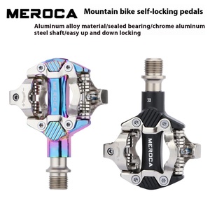 Pédales de chaussures <span class=keywords><strong>BMX</strong></span> Meroca en alliage d'aluminium, pédales autobloquantes avec roulements scellés SpD et plaques de verrouillage - Product Image 5