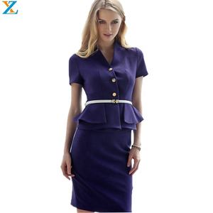 Traje de fantasía barroco de fiebre para mujer Uniformes de vuelo de aerolínea - Product Image 6