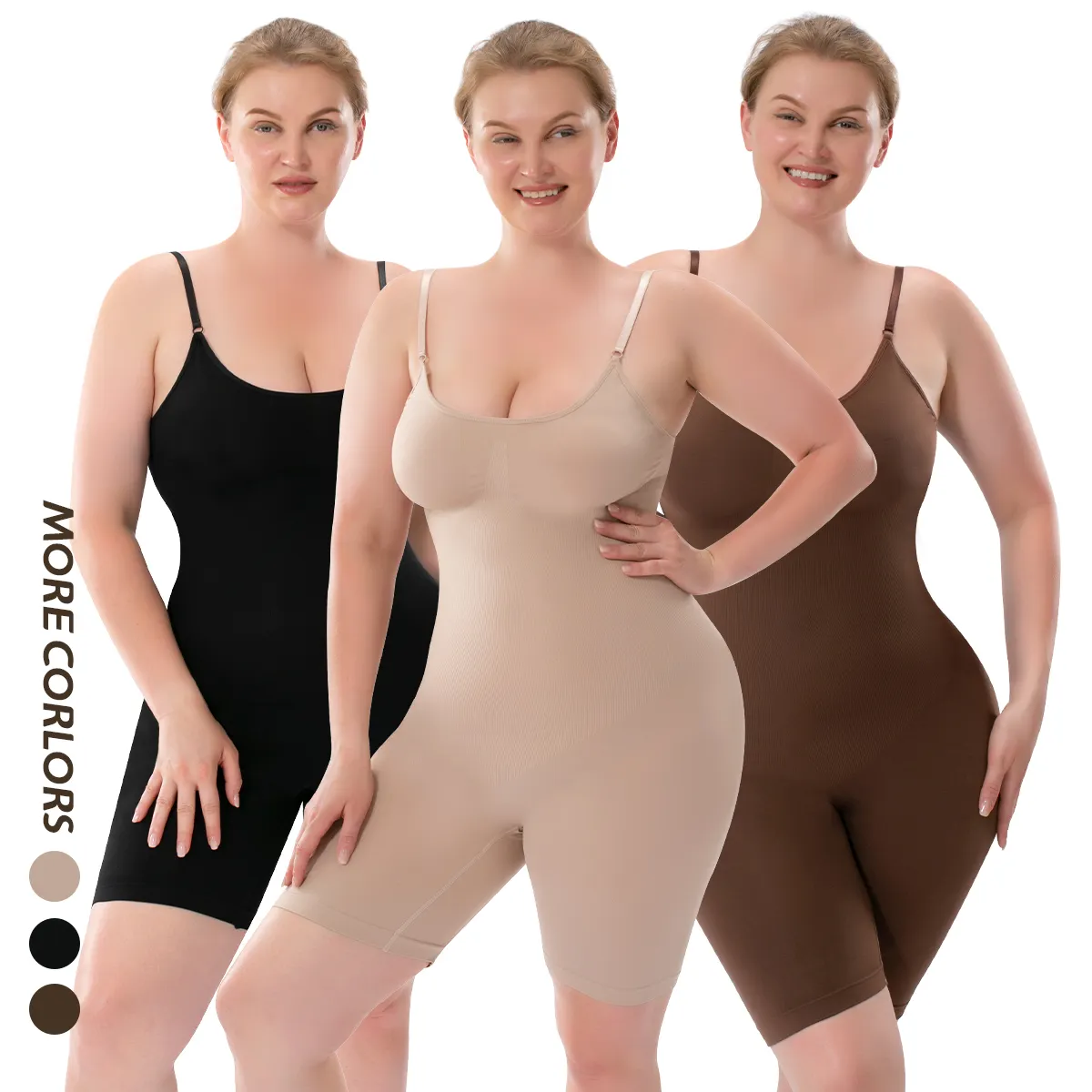 Custom Logo Full Body Shapewear Heup Enhancer Butt Lifter Shaper Naadloze Body Shaper Voor Vrouwen