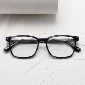 Gafas de Diseño Retro de Lujo con Logotipo Personalizado, Montura de Acetato, Patrón Sólido, Montura Óptica para Gafas, Muestra - Product Image 6