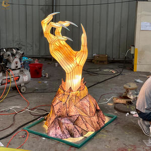 SGL26 Luz Decorativa para Atraer Tráfico, Motivo 3D <span class=keywords><strong>de</strong></span> Halloween, Luz con Diseño <span class=keywords><strong>de</strong></span> Mano <span class=keywords><strong>de</strong></span> Bruja, Decoración para Parques Temáticos, Solución <span class=keywords><strong>de</strong></span> Iluminación - Product Image 3