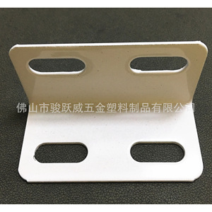Équerre d'angle en fer zingué 10000, emboutissée standard, à quatre trous, pour connexion de meubles - Product Image 4