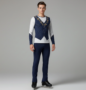 <span class=keywords><strong>Justaucorps</strong></span> de gymnastique à manches longues sur mesure en gros, respirant, pour femmes et hommes, tenue de danse rythmique, tenue de performance, costume de patinage sur glace - Product Image 6