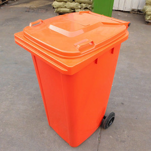Poubelle extérieure en plastique 240L avec couvercle rectangulaire pour usage extérieur - Product Image 4