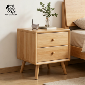 furniture factory good price customize huge stock ready to ship <b>bedside</b> cabinet new designed bedroom furniture wooden nightstand - Product Image 1