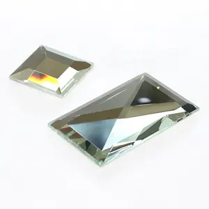1 Inch X 1 Inch Beste 4 5 6 8Mm Hoge Kwaliteit Ontwerp Afgeschuinde Gepolijste Rand Decoratieve Muur Diamant spiegel Tegel